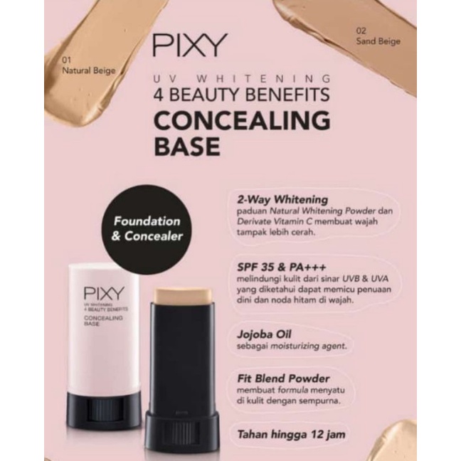 Jual PIXY UV Whitening Concealing Base 9g Shopee Indonesia