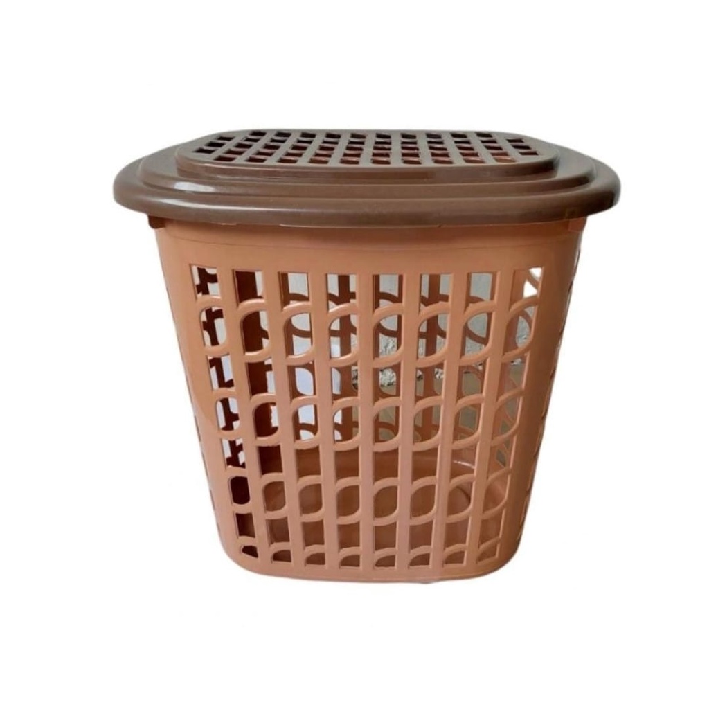 Jual Laundry Basket Tutup Keranjang Baju Pakaian Kotor Keranjang