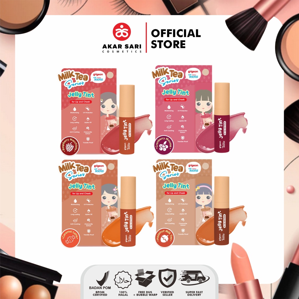 Jual PIGEON TEENS JELLY TINT FOR LIP AND CHEEK MILK TEA SERIES Lip