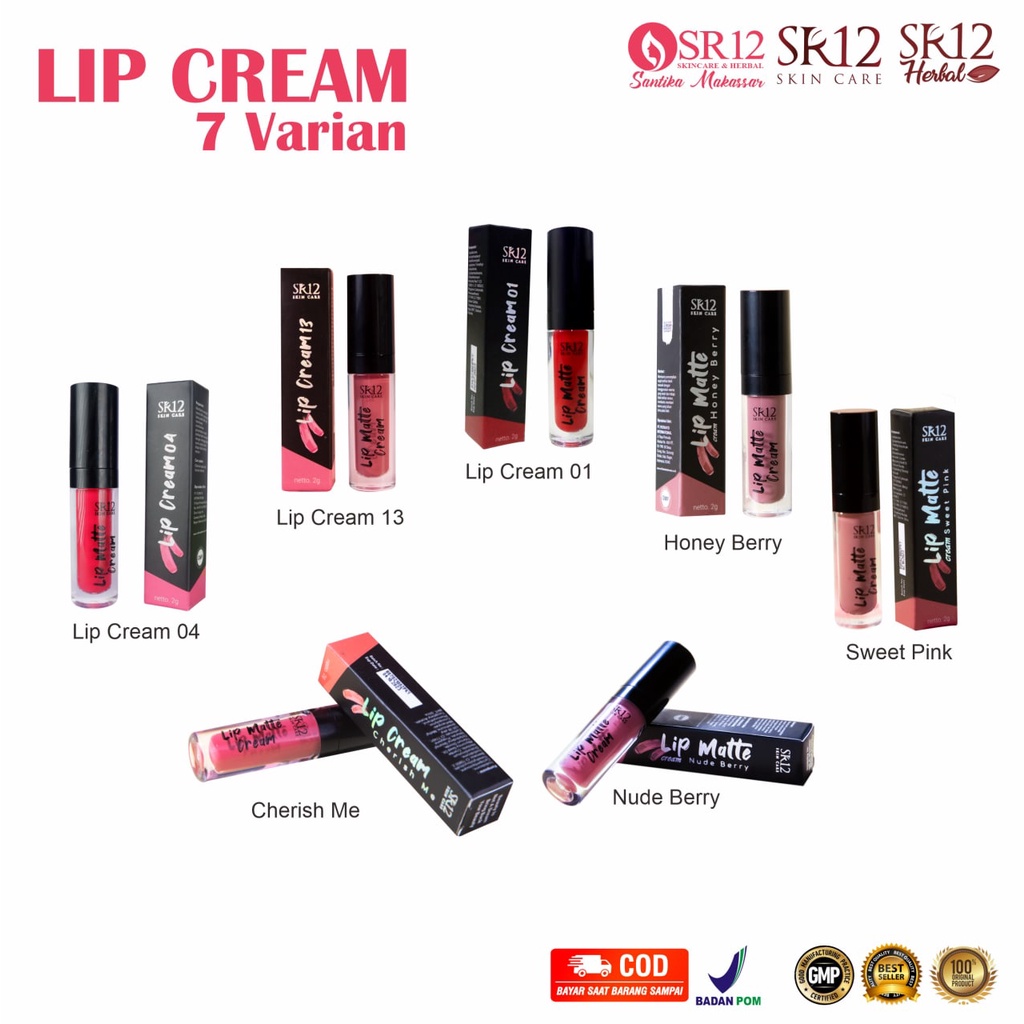 Jual Sr Lip Cream Lip Matte Lipstik Gr Makassar Shopee Indonesia