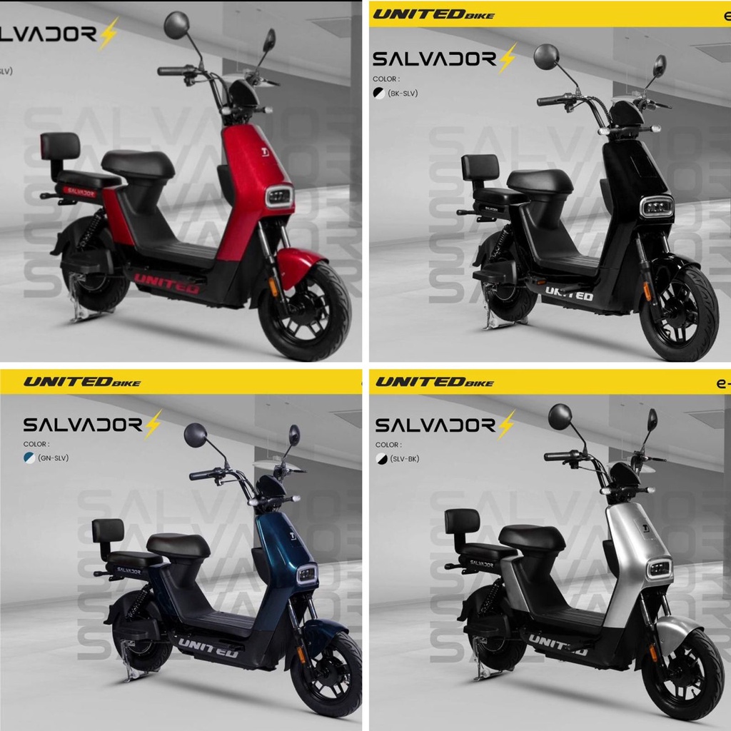 Jual Gosend Sepeda Listrik Scooter Listrik United Salvador Shopee