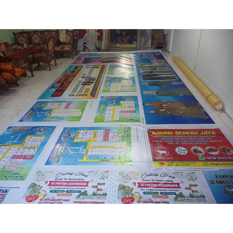 Jual Cetak Spanduk Mmt Banner Bahan Gsm Shopee Indonesia