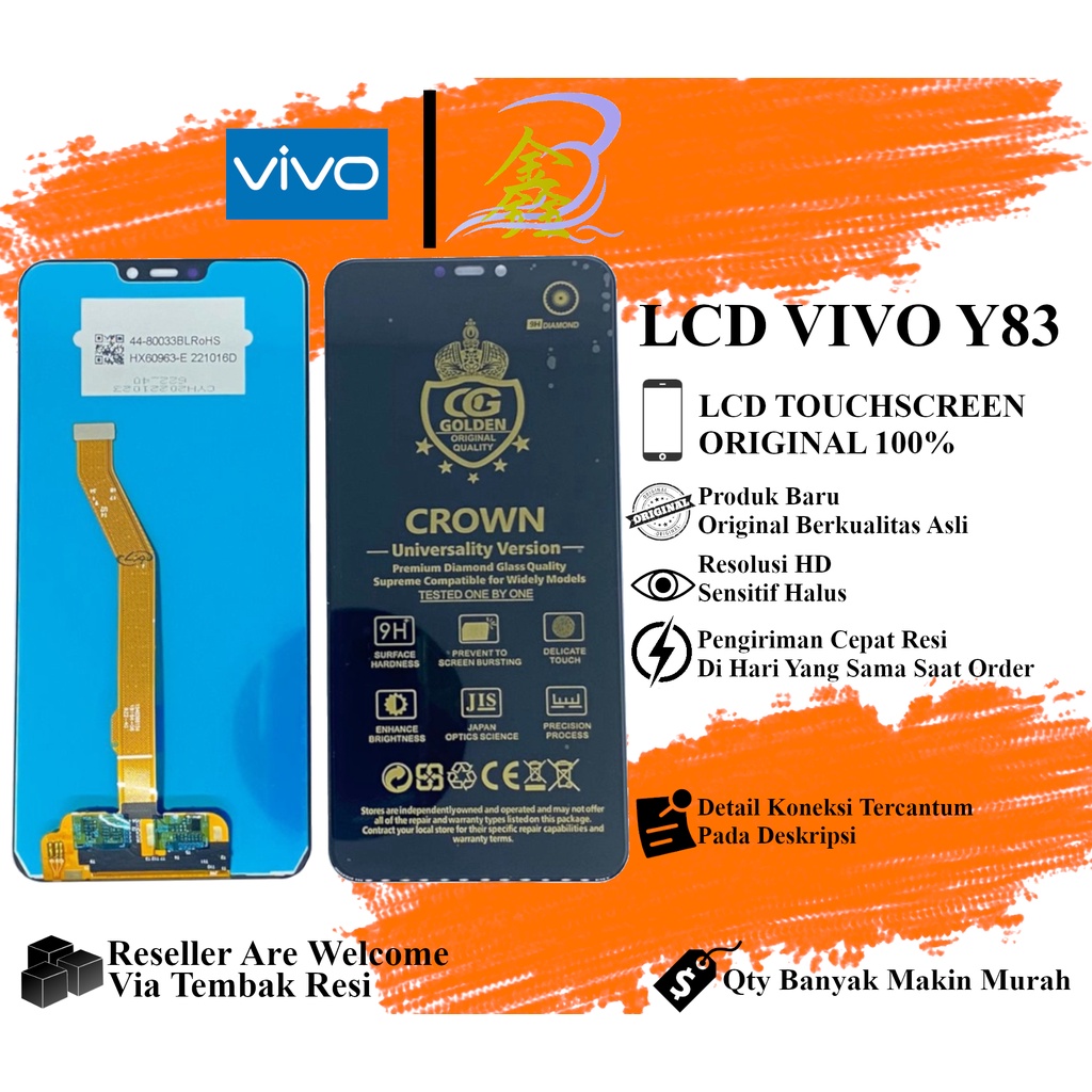 Jual LCD TOUCHSCREEN VIVO Y83 Y81 1802 1808 1812 ORIGINAL FULLSET