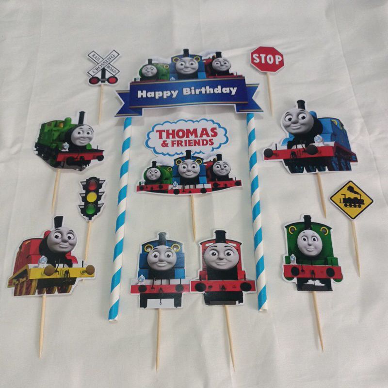 Jual Topper Cake Hiasan Kue Ulang Tahun Karakter Thomas Tayo Shopee