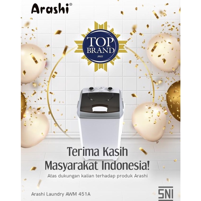 Jual Mesin Cuci Laundry Portable Kg Arashi Awm A Shopee Indonesia