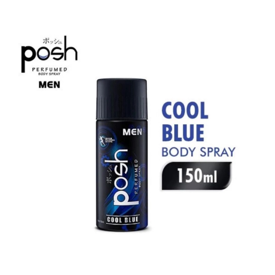 Jual Posh Men Body Spray Cool Blue Ml Shopee Indonesia