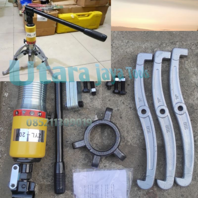 Jual Hydraulic Gear Puller Ton X Kaki Treker Bearing Hidrolik