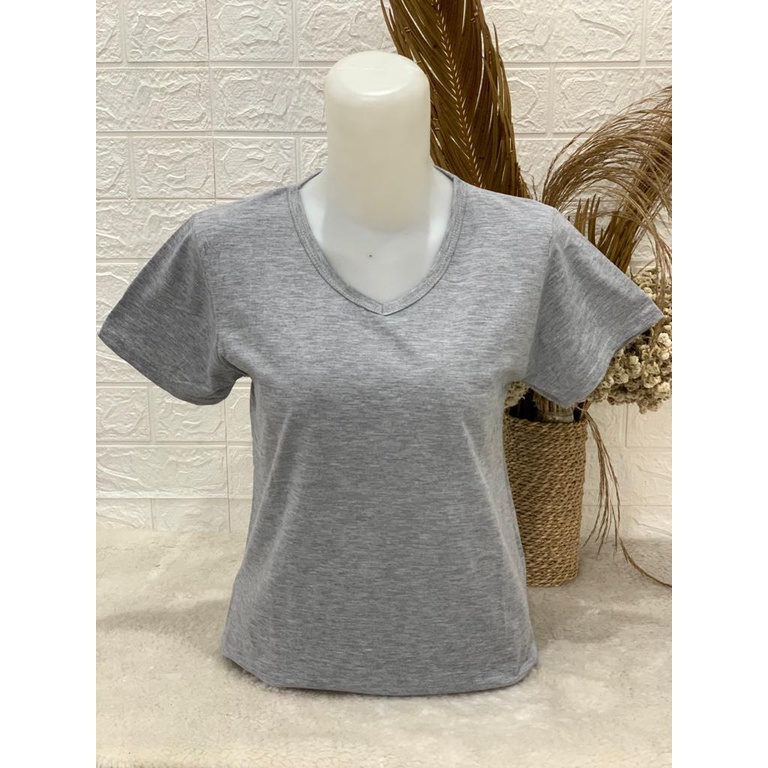 Jual Kaos Polos V Neck Lengan Pendek Rayon Premium Shopee Indonesia