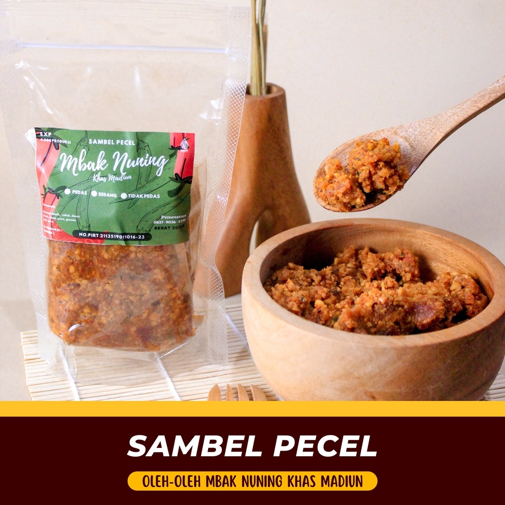 Jual Sambel Pecel Madiun Mbak Nuning Sambel Instant Pelengkap Makanan