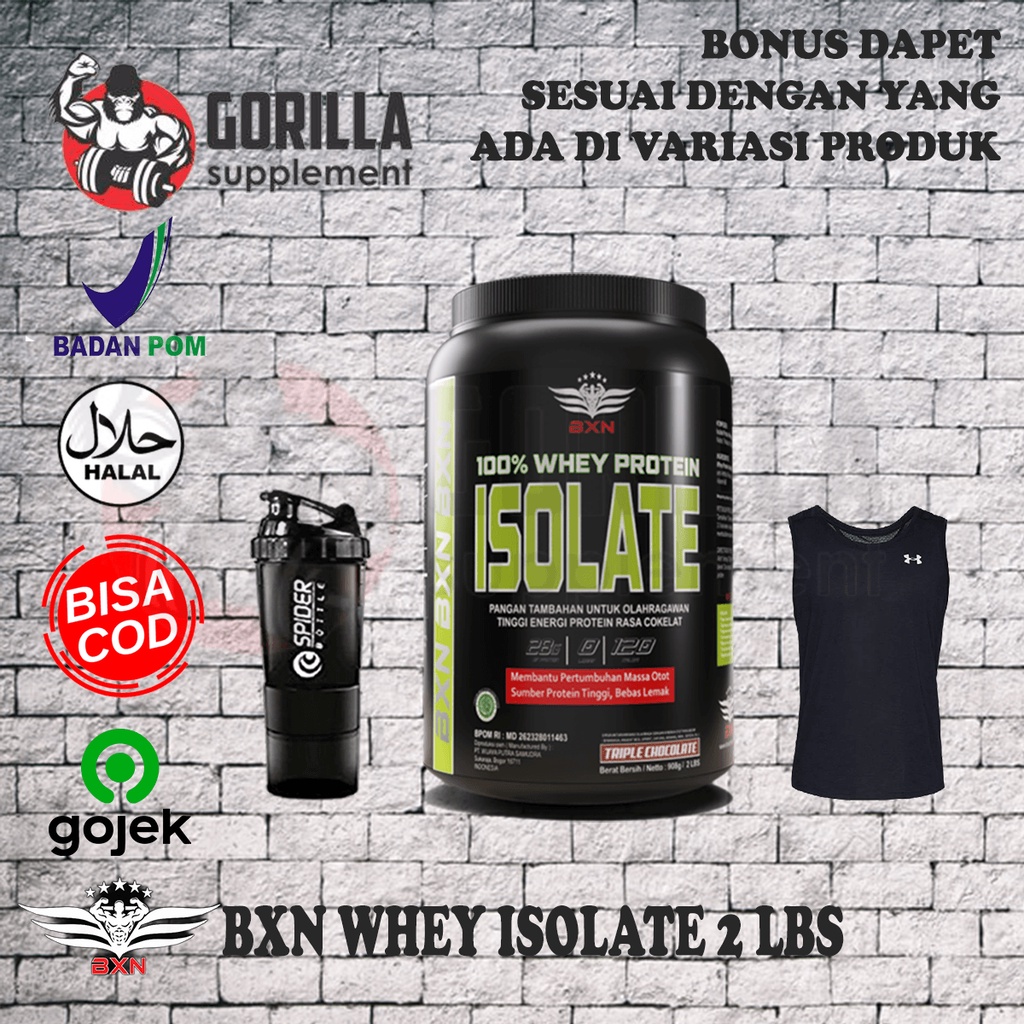 Jual Bxn Whey Protein Isolate Lbs Gram Bpom Halal Body Extreme