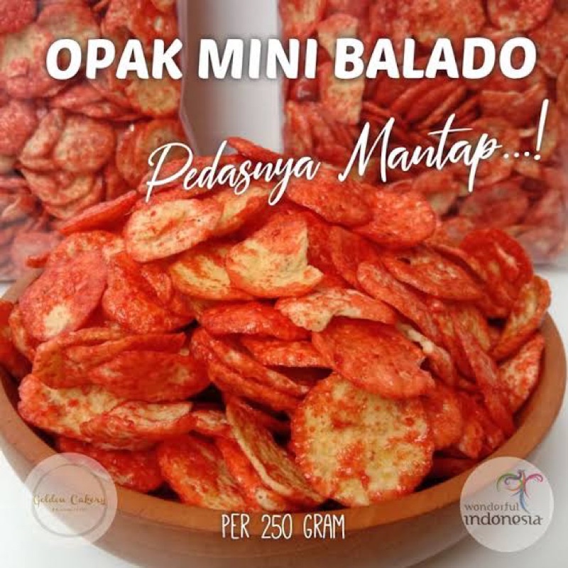 Jual OPAK MINI MEDAN PEDAS 250gr BALADO Shopee Indonesia