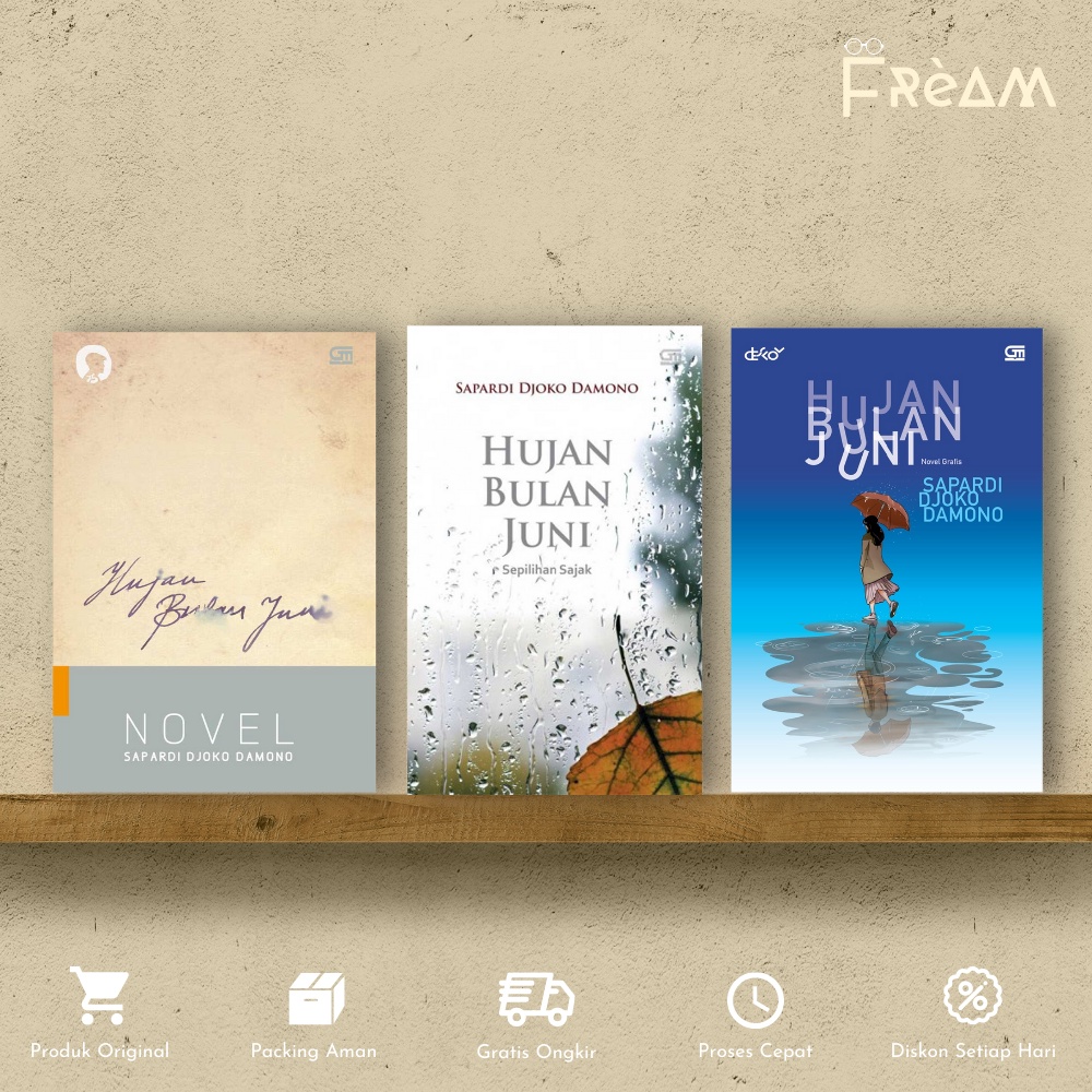 Jual Buku Novel Hujan Bulan Juni Sebuah Novel Hujan Bulan Juni