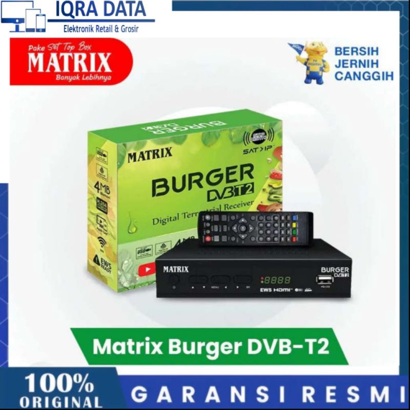 Jual Stb Matrix Burger Hijau Set Up Box Matrix Burger Reciever