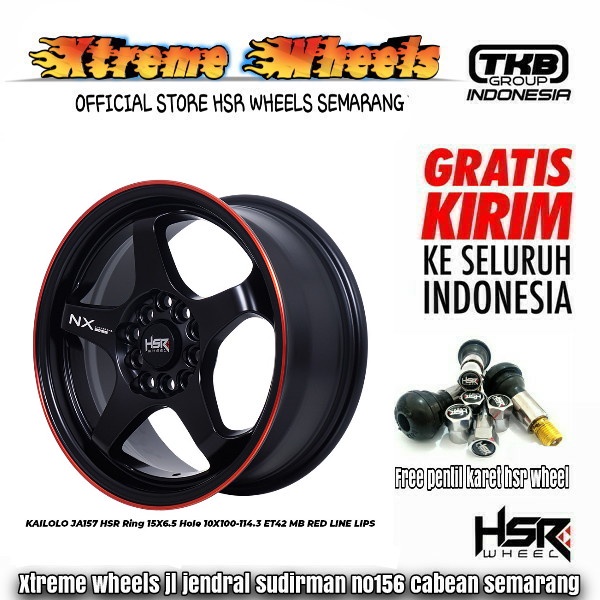 Jual VELG RACING HSR KAILOLO RING 15 LEBAR 6 5 VELG ERTIGA GRANDMAX