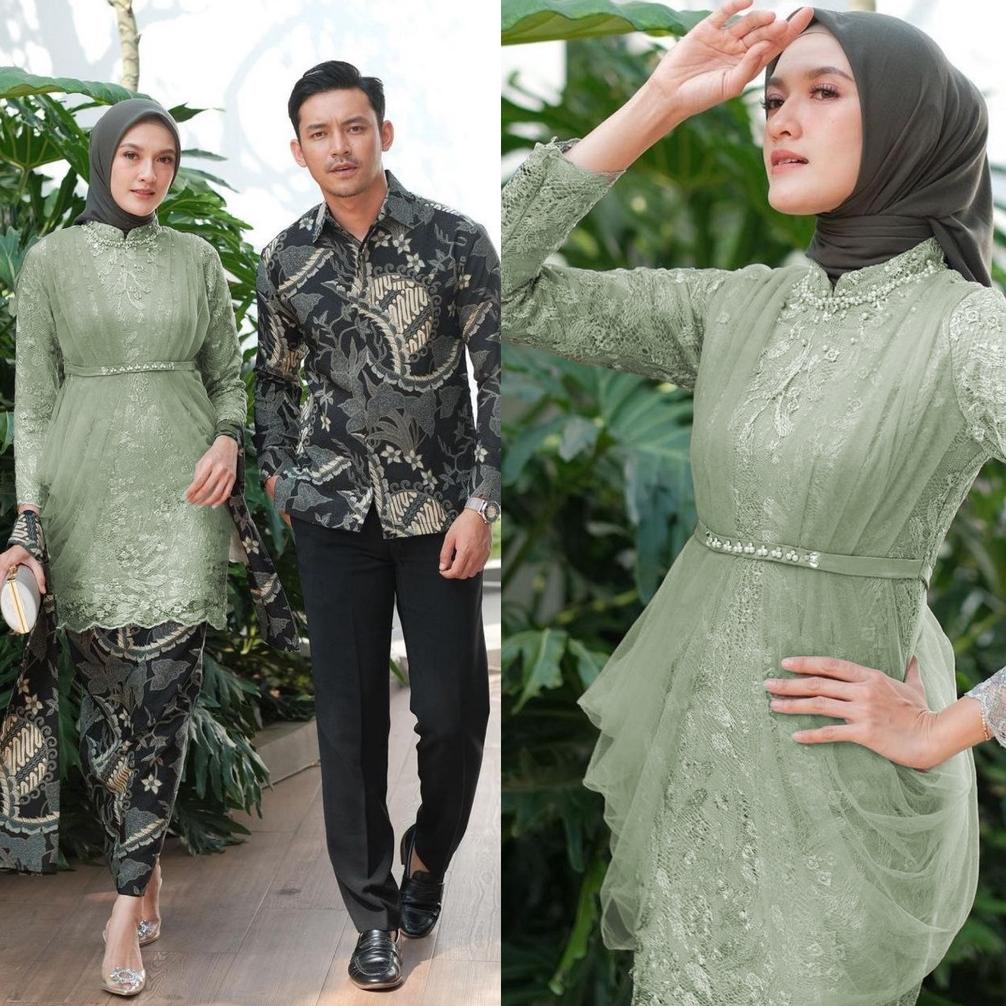 Jual Batik Couple Kebaya Modern Kebaya Tunangan Lamaran Baju Wisuda