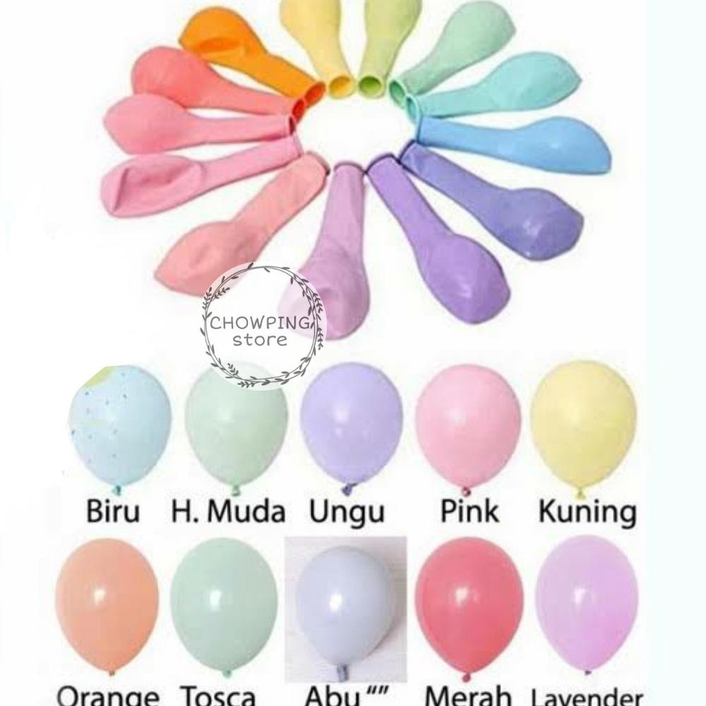 Jual Balon Latex Macaron Balon Karet Warna Pastel 12 Inch PER PACK