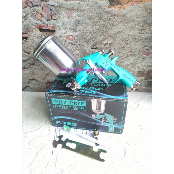 Jual NRT PRO F75 G Spray Gun Spraygun Semprot Angin Cat Tabung Atas 400