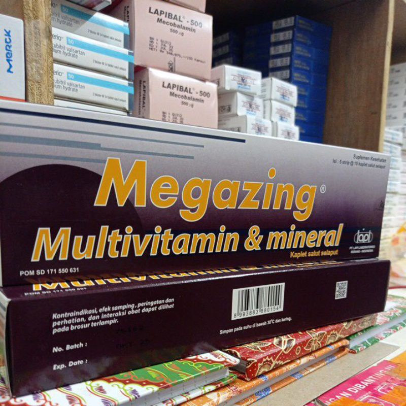 Jual Megazing Multivitamin Dan Mineral Box Isi 50 Kaplet Shopee Indonesia