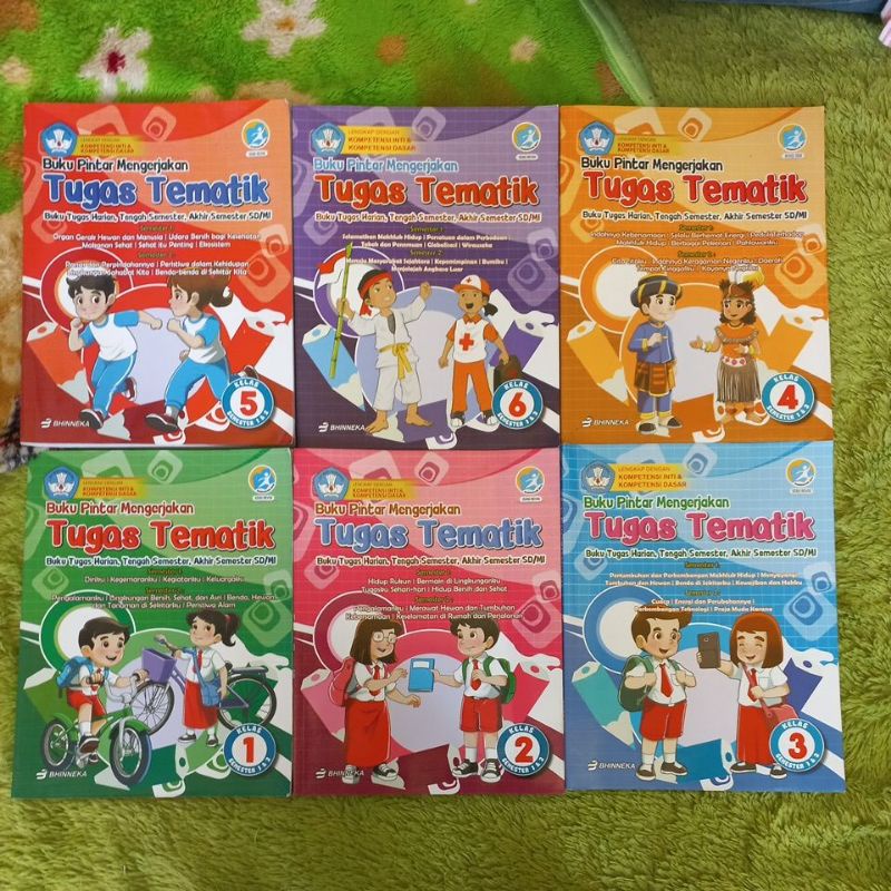 Jual Original Buku Pintar Mengerjakan Tugas Tematik Tugas Harian Tengah