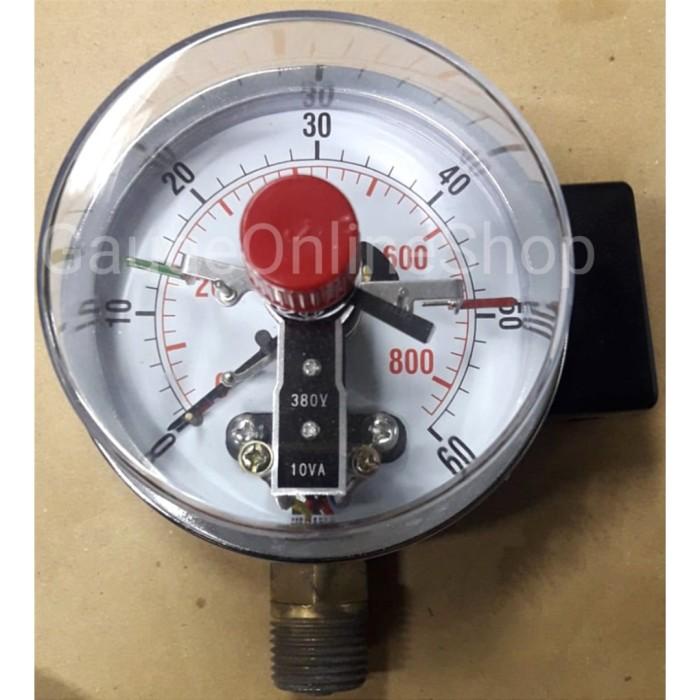 Jual Pressure Gauge Electric Contact Raket Steel Brass Kg Cm