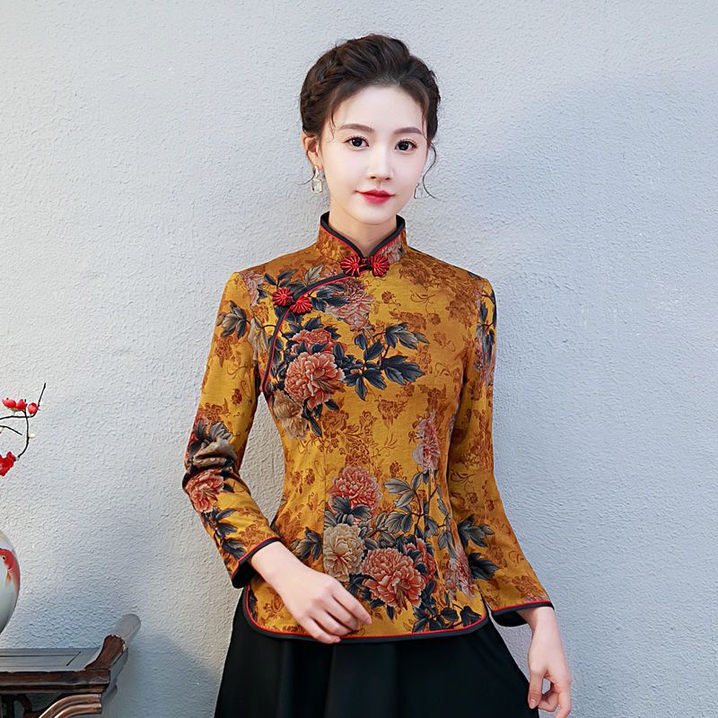 Jual Gaun High End Cheongsam Wanita Versi Perbaikan Dari Atas