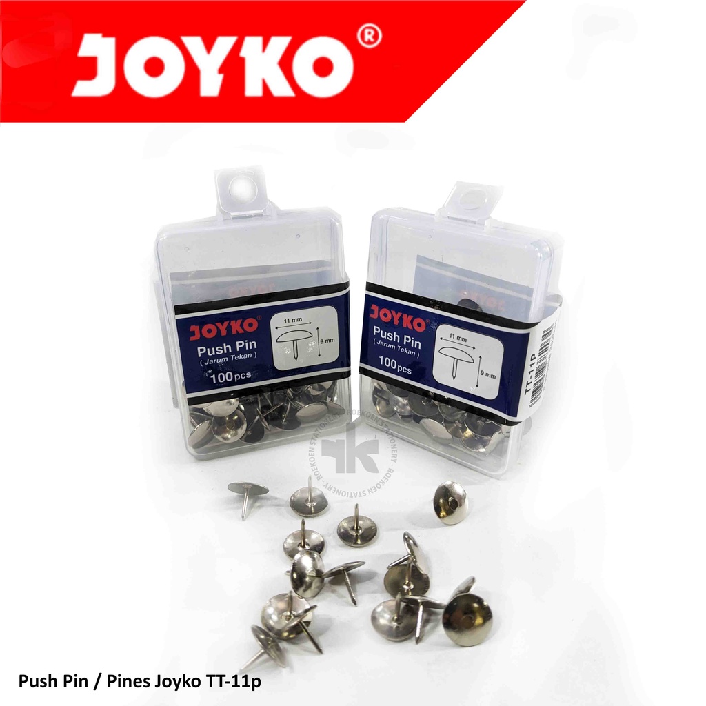 Jual Push Pin Pines Joyko Tt P Paku Payung Thumb Tacks Jarum Tekan