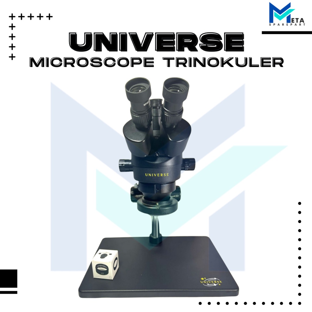 Jual MICROSCOPE TRINOKULER UNIVERSE FREE LENSA PENINGGI Shopee