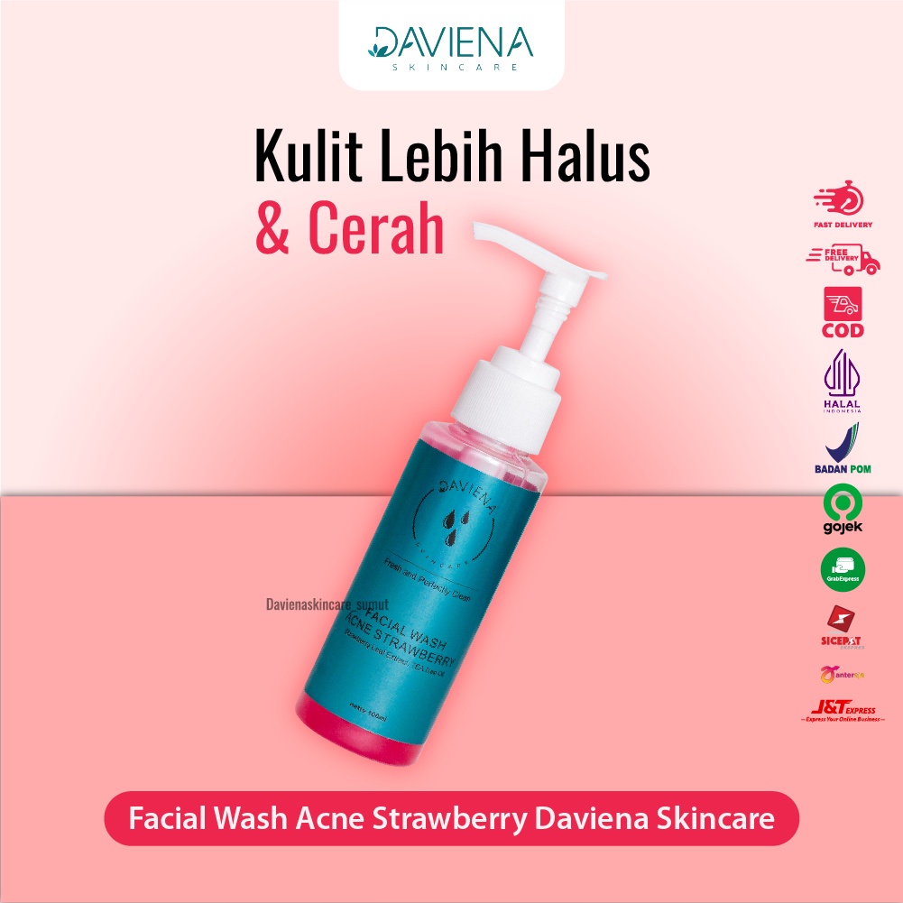 Jual Daviena Skincare Facial Wash Acne Series Shopee Indonesia