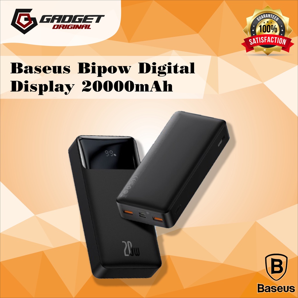 Jual Baseus Bipow Digital Display Power Bank Mah Fc Pd Qc W