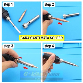 Jual Set 5in1 Mata Solder Station 936 936A 937 900M 908S Ujung Tip Head