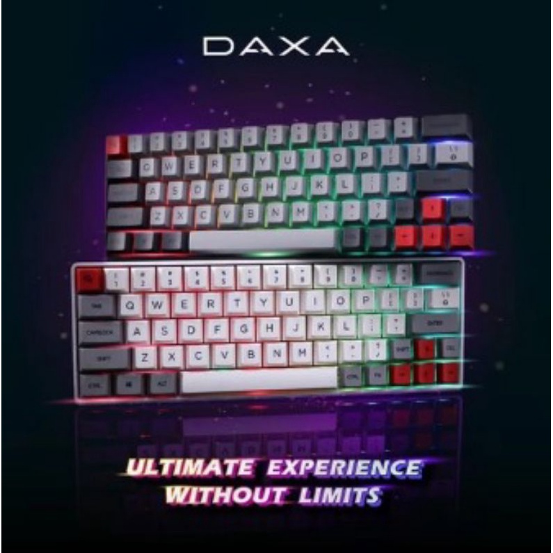 Jual Rexus DAXA M64 Ultimate Wireless M 64 Mechanical Gaming Keyboard