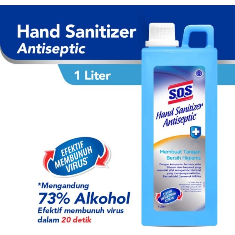 Jual Sos Hand Sanitizer Antiseptic 1L Shopee Indonesia