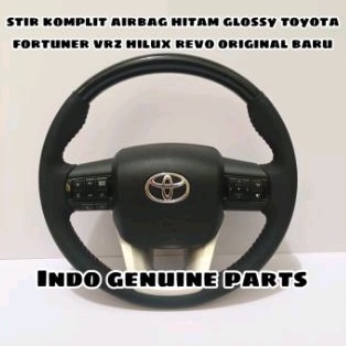 Jual Stir Setir Komplit Airbag Hitam Glossy Fortuner Vrz Hilux Revo