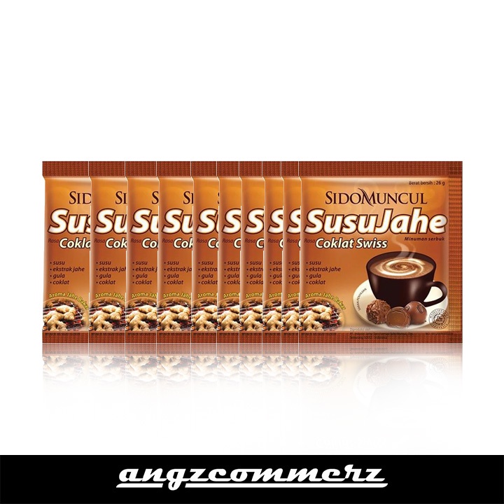 Jual Sidomuncul Susu Jahe Coklat Swiss Sachet Rentengan Renceng