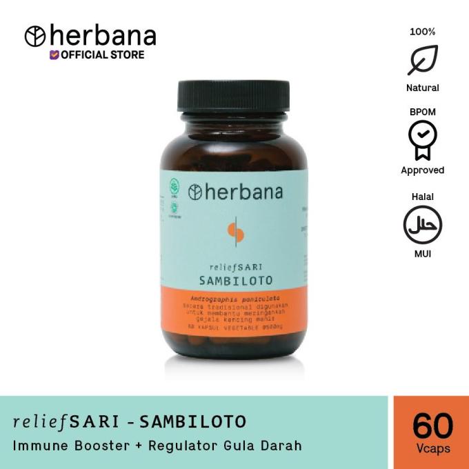 Jual Herbana Relief Sari Sambiloto Kapsul Shopee Indonesia