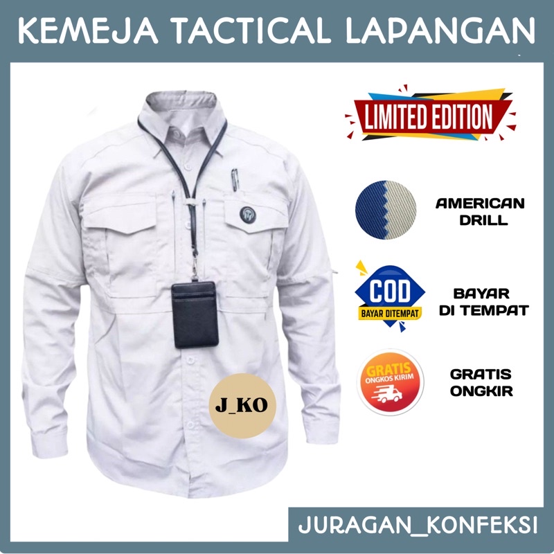 Jual Kemeja Tactical Lapangan Pdl M Tac Lengan Panjang Baju Tactical