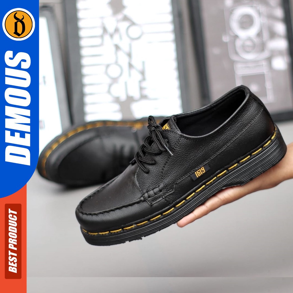 Jual DEMOUS Kilu Sepatu Formal Docmart Pantofel Low Boots Kulit Asli