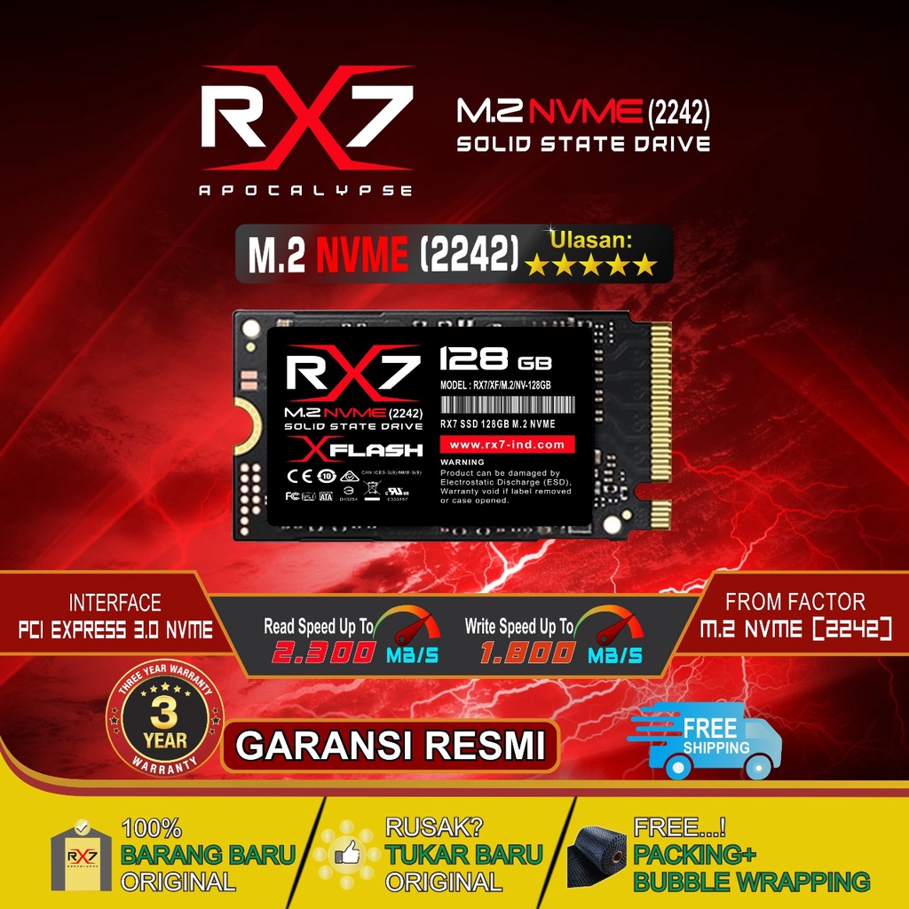 Jual Ssd Rx M Nvme Gb Pcie Gen X Garansi Resmi Tahun