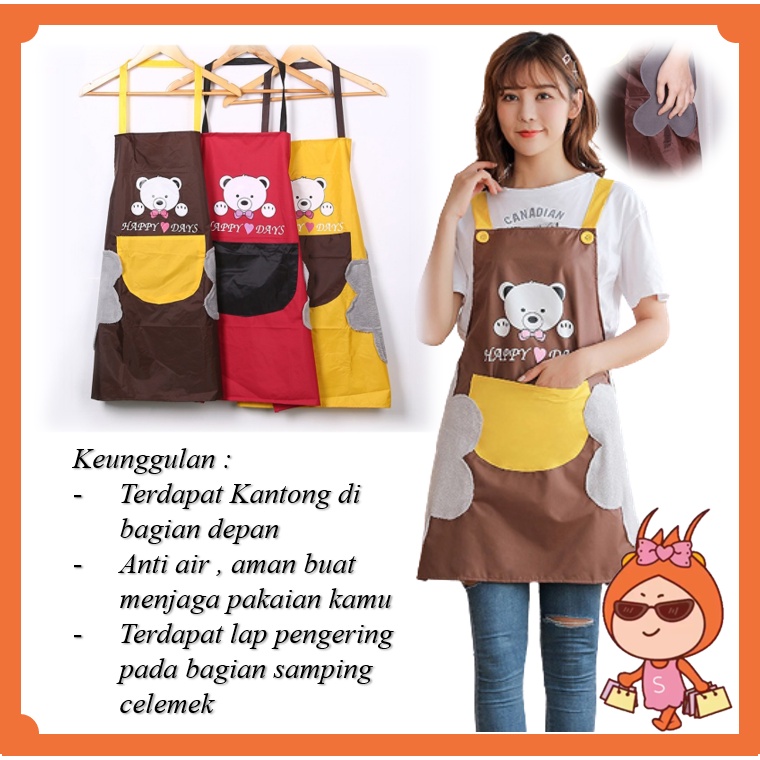 Jual Reseller Welcome H Celemek Apron Best Quality Premium