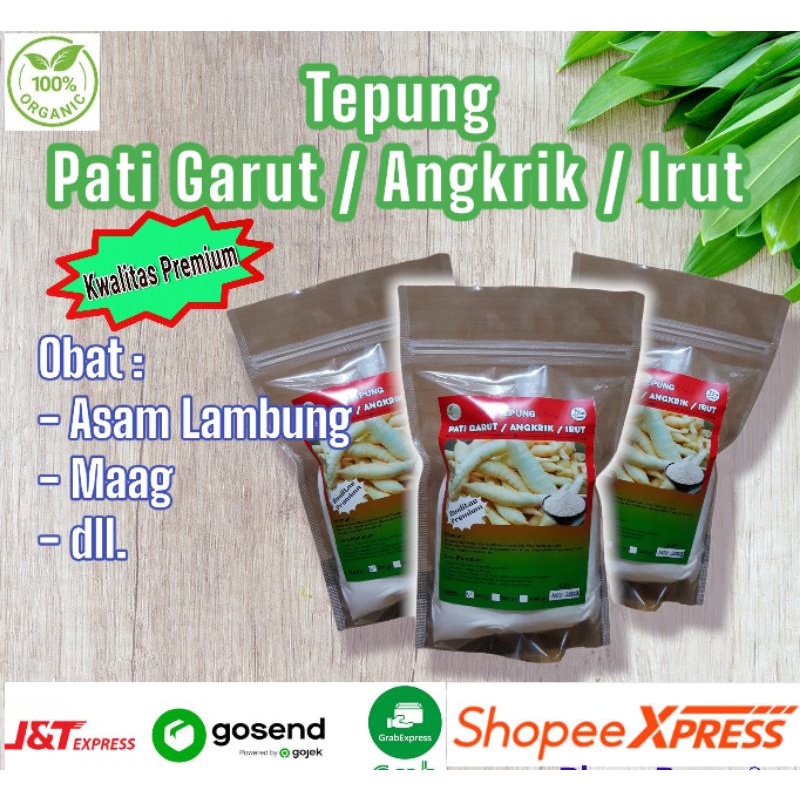 Jual Tepung Pati Garut Angkrik Irut Obat Asam Lambung Maag 250 Gram