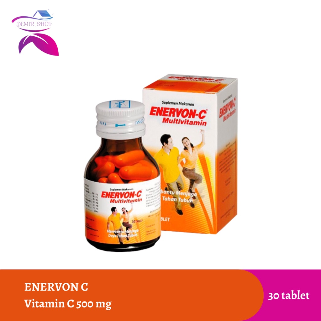 Jual Enervon C Botol 30 Tablet Multivitamin Daya Tahan Tubuh Shopee