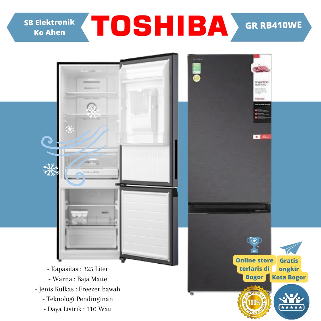 Jual Kulkas Pintu Freezer Bawah Toshiba Kulkas Freezer Bawah Gr