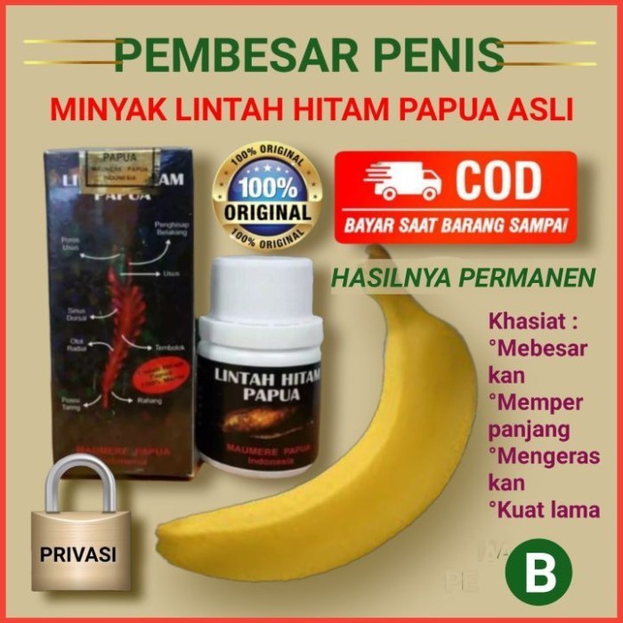 Jual Minyak Lintah Hitam Papua Asli Minyak Pembesar Penis Obat