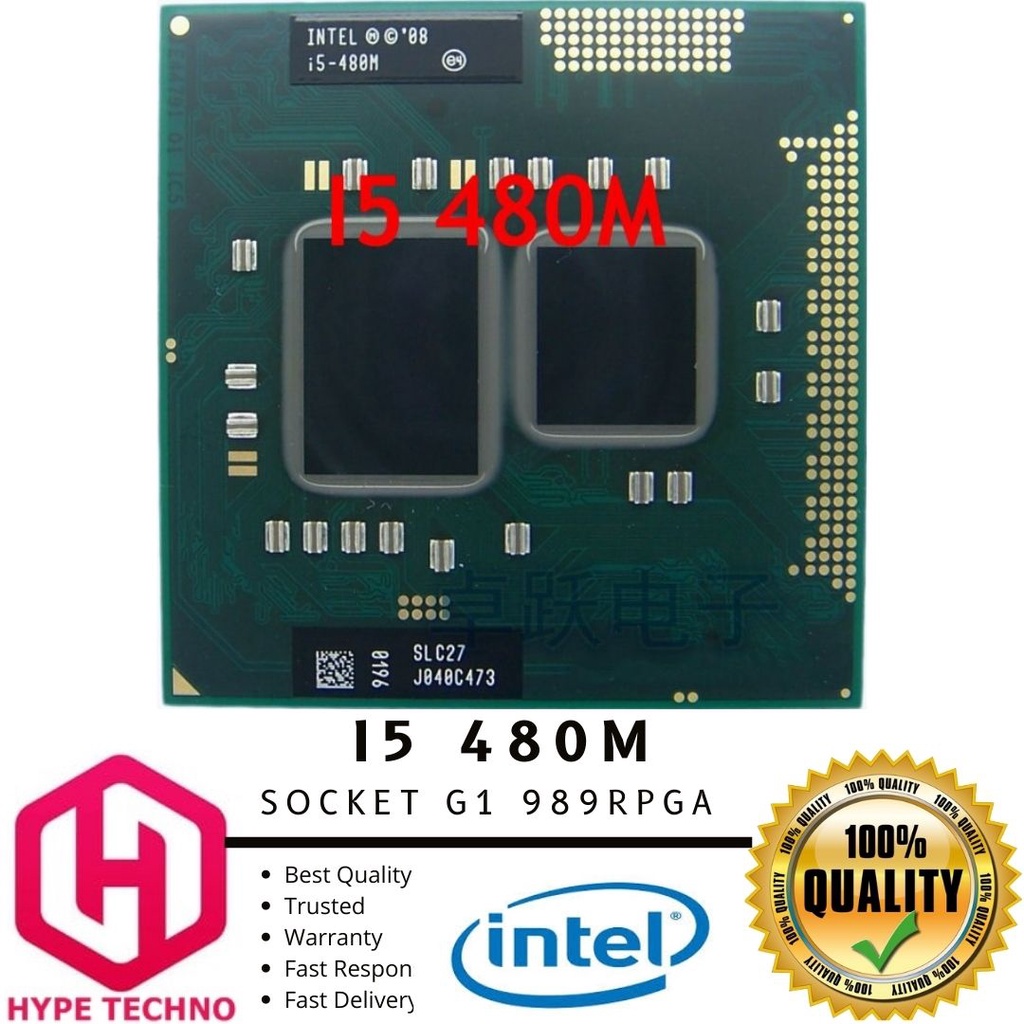 Jual INTEL I5 480M UP TO 2 9GHz LAPTOP SOCKET GEN 1 PGA988 989RPGA