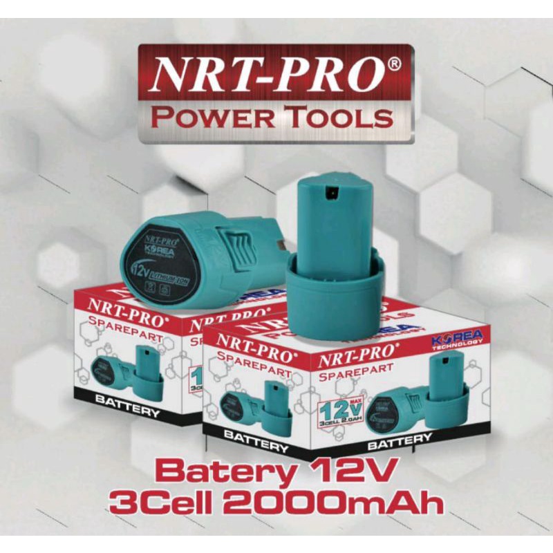 Jual Nrt Pro Baterai Volt Baterai Bor Cordless V Pcs Shopee