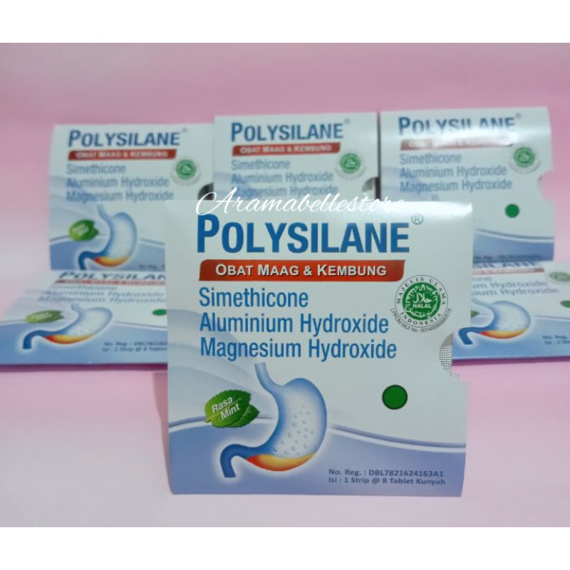 Jual Original Polysilane Tablet Strip Tablet Obat Maag