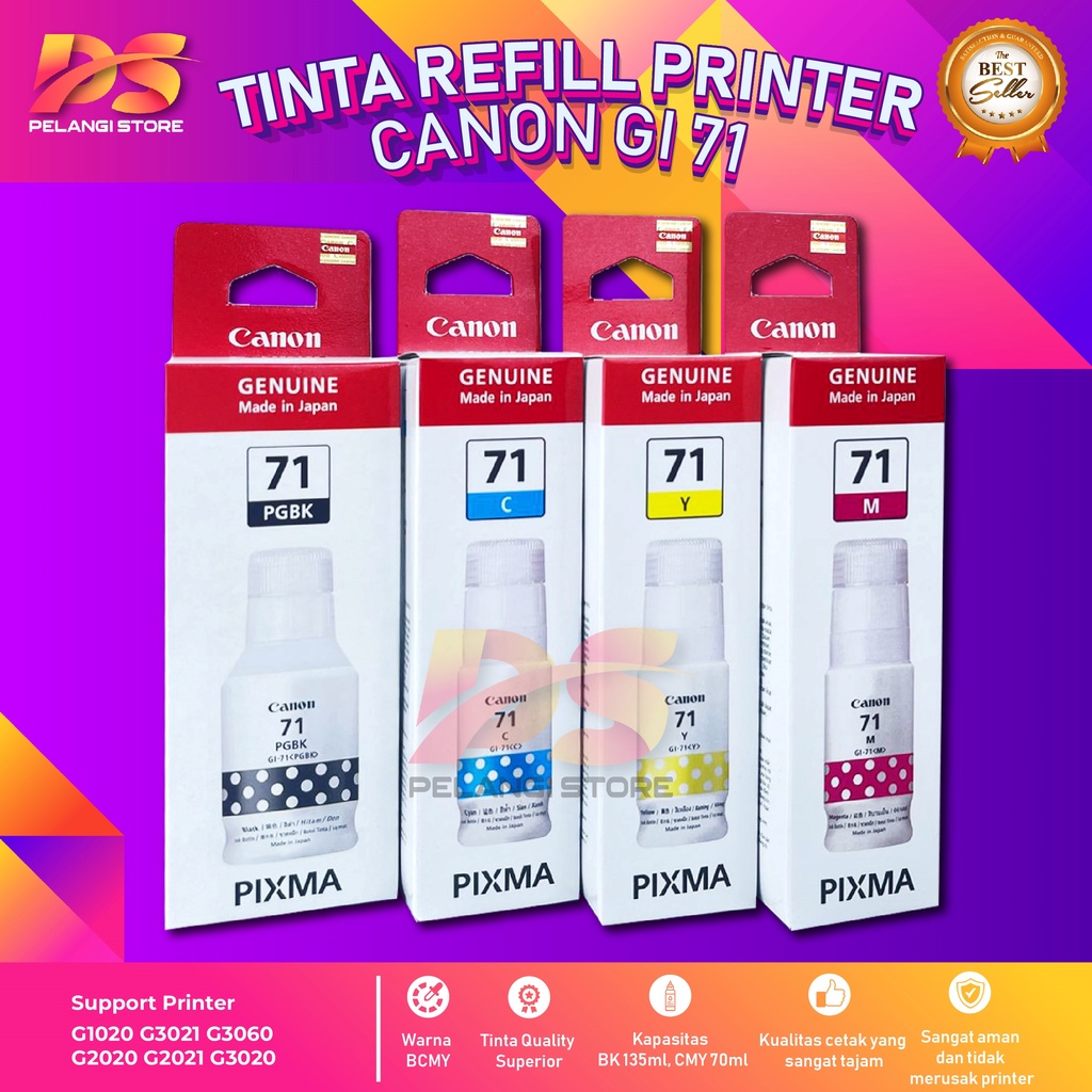 Jual Tinta Canon Gi 71 Tinta Printer G2060 G3020 G3060 G1020 G2020