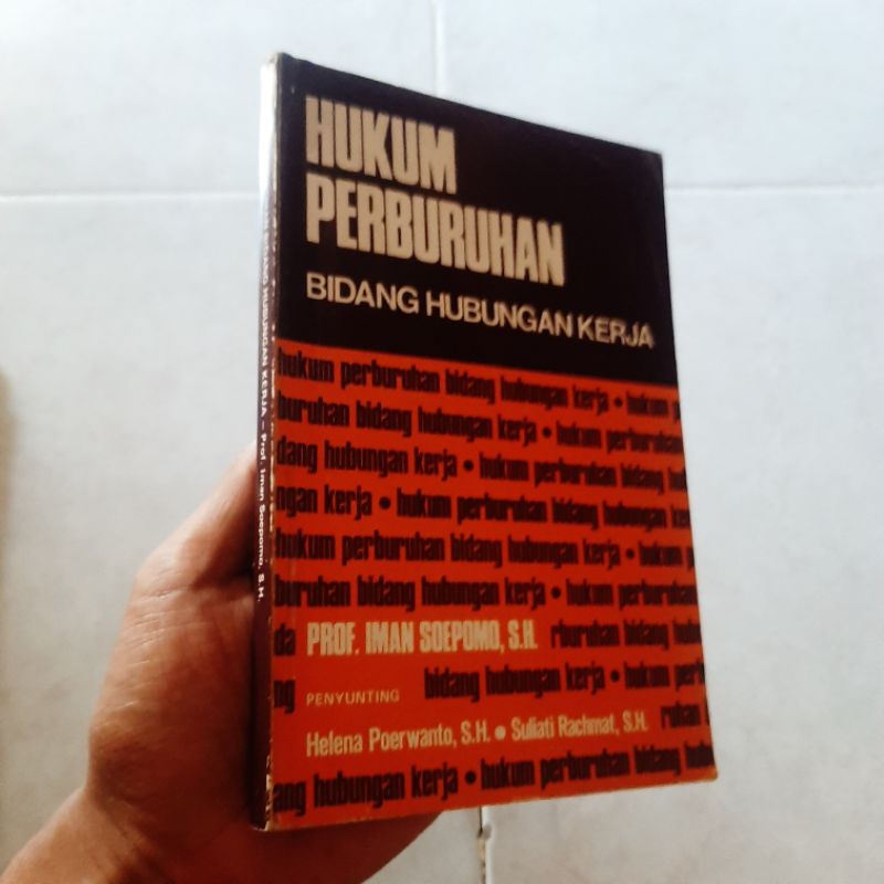 Jual Hukum Perburuan Bidang Hubungan Kerja Penulis Prof Imam Soepomo