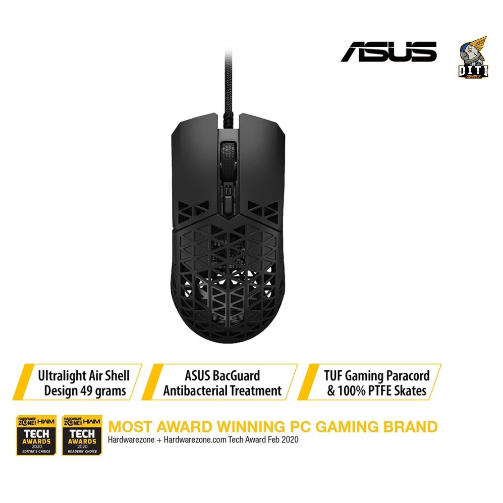 Jual ASUS TUF Gaming M4 Air Lightweight Wired Gaming Mouse With 16 000