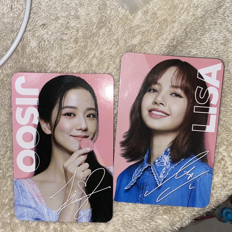 Jual Official Photocard Blackpink X Oreo Jisoo Lisa Shopee Indonesia